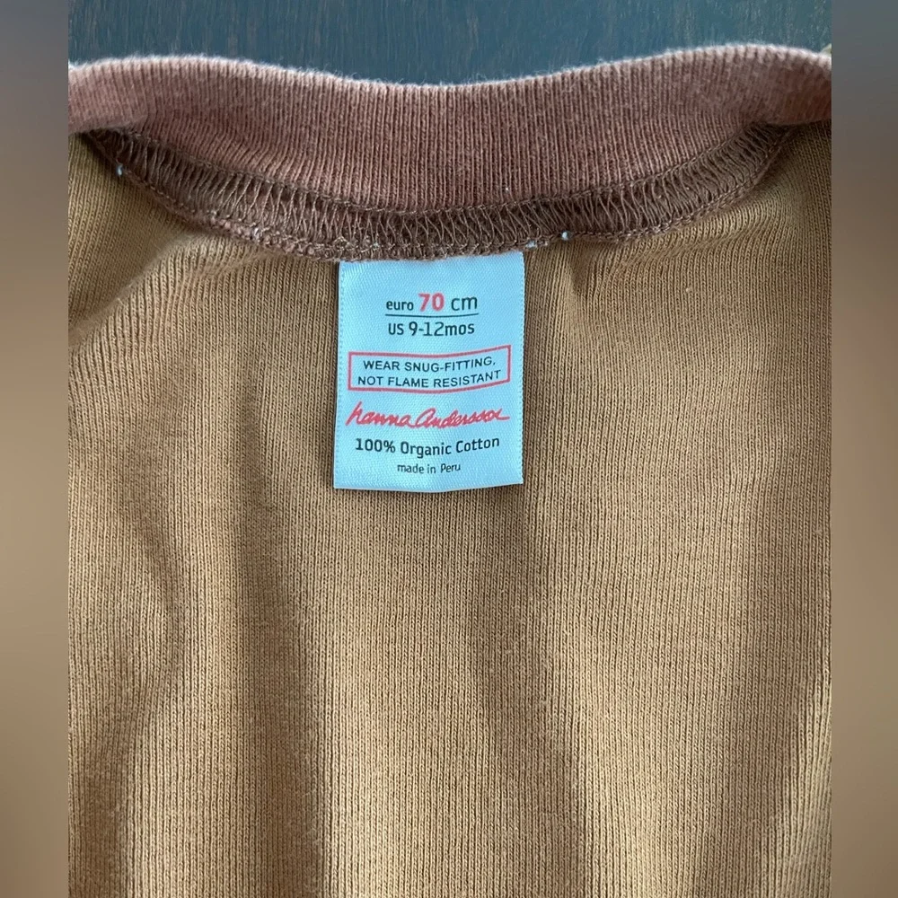 Hanna Andersson deer pajamas, size 9-12 mo